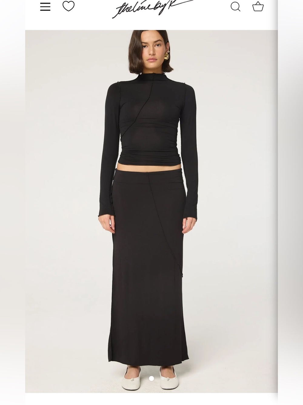 The line by k vana skirt black XS